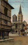 CPA Lisieux die Kirche Str Pierre und altes Haus von 15