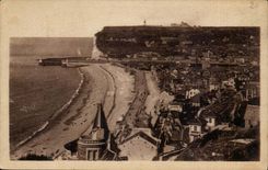 CPA Fecamp die Ansicht vertreten von der Klippe von stromabwarts