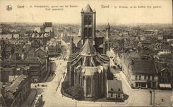 CPA Ghent St Nicolas seen of the belfry