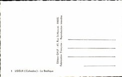 Lisieux CPA Apple-Weinbrand die Basilika