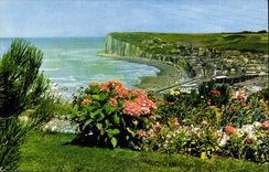 Treport CPA Panorama on Seas