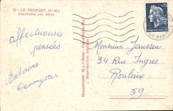 Treport CPA Panorama on Seas