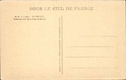 Bordeaux CPA Panorama taken of the Tower St Michel