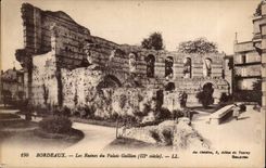 Bordeaux CPA ruins of the palate Gallien (3rd century)
