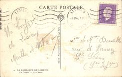 CPA Basilika von Lisieux der Kryptachor