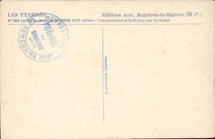 CPA die Spitze des miid von Bigorre das Observatorium und die Kette der Pyrenees