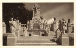 Die Basilika von Lisieux CPA die externe Weise des Kreuzes die Martyriumgesamtabbildung