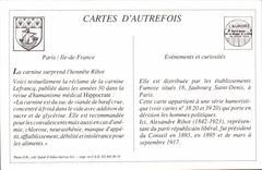 REPRODUCTION the carnine surprises the ohonnete Ribot