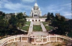 Paris CPA La basilique du Sacre Coeur de Montmartre