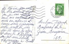 Antibes MODERN CARD Seen on the old city