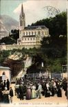 Lourdes CPA the cave and the basilica