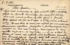 Grenoble CPA View of the green island the Mug and the Alps