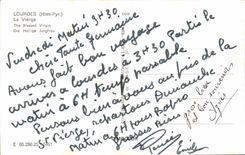 Lourdes MODERN CARD the virgin