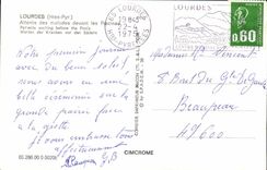 Lourdes MODERN CARD Waiting of the patients in front of the swimming pools