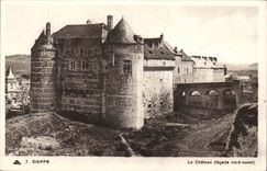 Dieppe CPA das Schloss (westliche Nordfront)