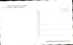 Picturesque valley of Sioule CPA the old bridge of menat