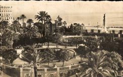 Nice CPA a corner of the gardens Albert 1st