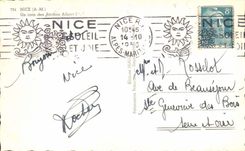 Nice CPA a corner of the gardens Albert 1st