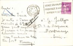 Angers CPA the castle the grosses towers dimensions boulevard