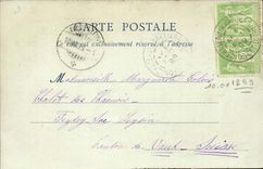 Angers CPA the prefecture Roman arcades discovered in 1836