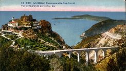 Eze CPA Panorama and the Cape Ferrat Seen of the large cornice