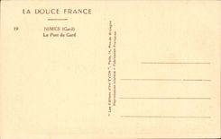 Nimes - die Brucke von Gard - CPA