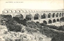 Nimes - die Brucke von Gard - CPA