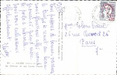 Angers - the castle and its Pits Flowered - CPA