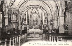 Pilgrimage of Notre Dame of Sion By Praye - Interior of Church CPA