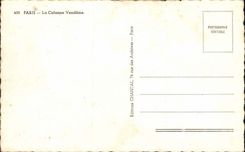 Paris 1 - Der Platz Vendome CPA