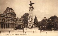 Paris 1 - Das Denkmal von Gambetta - das Aufsatz-Jacques-Heilige - CPA