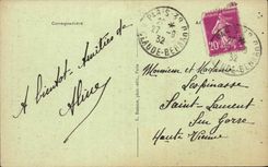 Paris 5 - Boulevard Saint Michel Fountain - the Archangel embanking the demon by Durey - CPA