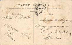 Paris - die Leichenhalle und die Brucke St Louis - CPA