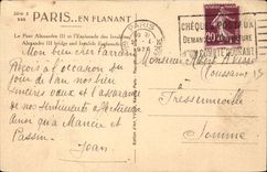 Paris - Brucke der uberziehschutzanlage-Vater und Pavillon de Flore - CPA