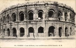 Nimes - Ls-Arene gesehenes externes westliches Mass - CPA