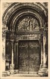 Saint Gilles - Facade de la Basilique abbatiale Portail de Droite - CPA 
