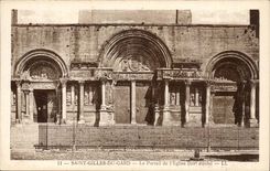 Saint Gilles - Le Portail de l'Eglise XII siecle - CPA 