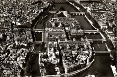 Paris - s-panoramische Ansicht uber die Insel der ISCED - CPA