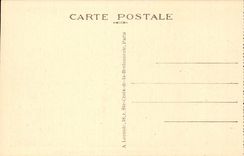 Paris CPA Panorama on Sine taken towards the Eiffel Tower