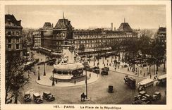 Paris CPA der Ort der Republik