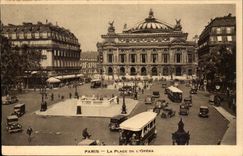 Paris CPA the place of the Opera