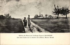 Ausgabe des Museums des Ganne Gasthauses hat Barbizon CPA die zwei Heilungen auf der Alweisenmasse Marius Michel