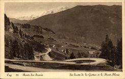 CPA Road of Aravis laces of Giettz and Mont Blanc