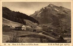 CPA Road of Clusaz to the collar of Aravis the pix of Estale