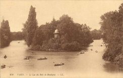 CPA Paris Le lac du Bois de Boulogne