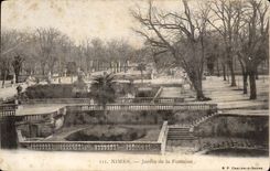 CPA Nimes Garten des Brunnens
