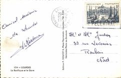 Lourdes CPA the basilica and Gave