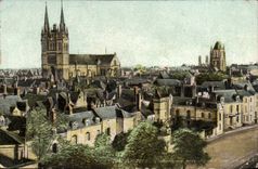 Angers CPA Panorama taken of the castle