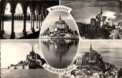 CPSM Souvenir of Mont Saint Michel
