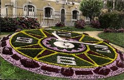 CPSM the mans the flowered clock